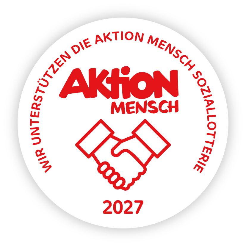 Wir unterstützen die Aktion Mensch Soziallotterie – 2027